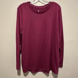Skechers Go Walk Activewear Soft Shirt Womens Size XL Purple Long Sleeve